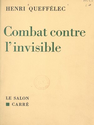 cover image of Combat contre l'invisible